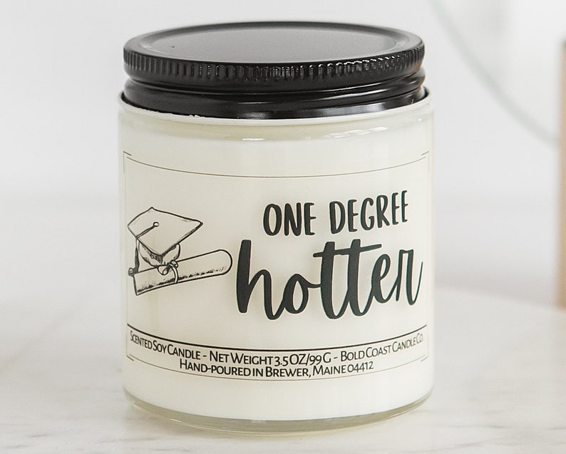 One degree hotter personalizable scented soy candle