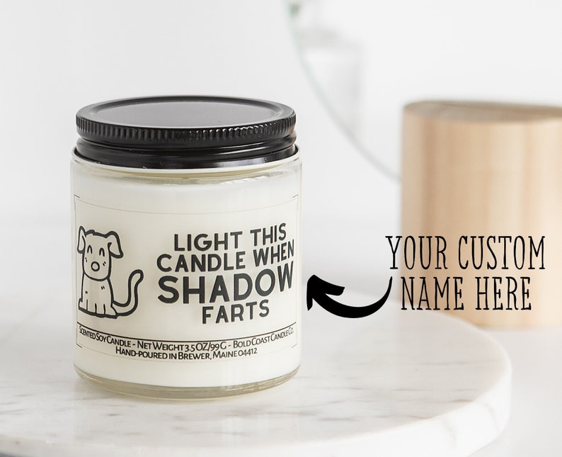 Light This Candle When The Dog Farts Custom New Pet Parent Gift, Funny Pet Gift, Stocking Stuffer, Christmas Gift, Dog Lover Gift 