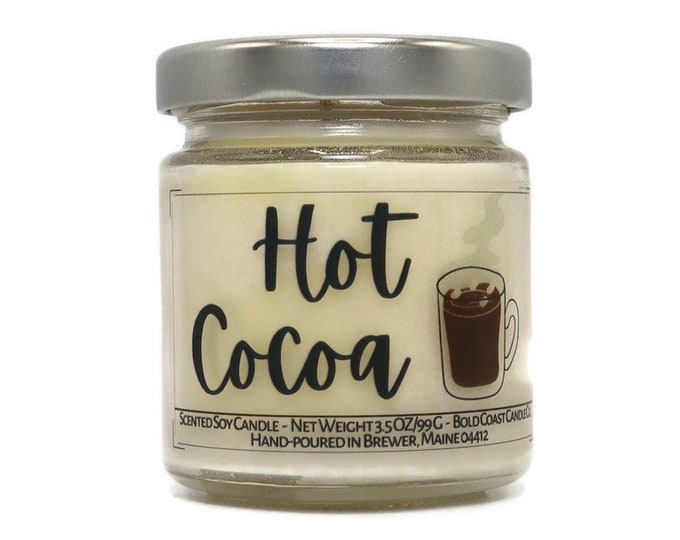 Hot Cocoa Scented Soy Candle 3.5oz Size - CLEARANCE - Discontinued Candle Scent