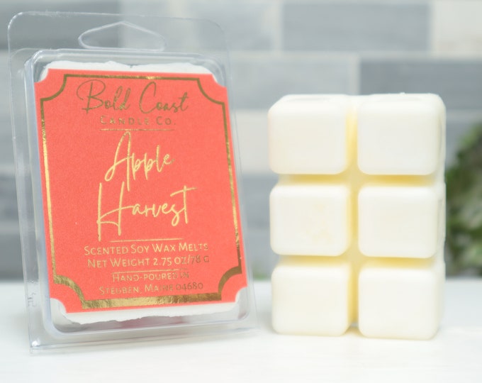 Apple Harvest Scented Soy Wax Melts, Fall / Holiday / Christmas Scented Wax Tarts