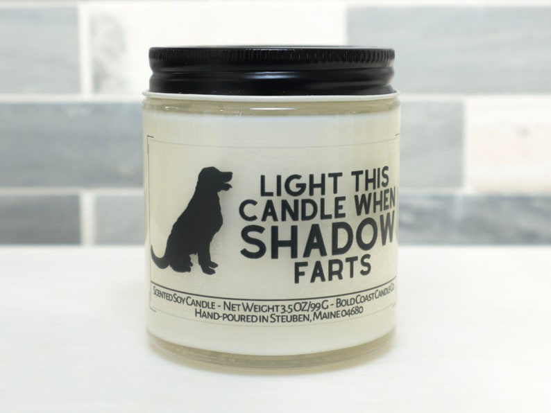 Custom Light This Candle When The Dog Farts New Pet Parent Gift, Funny Pet Gift, Stocking Stuffer, Christmas Gift, Dog Lover Gift image 1