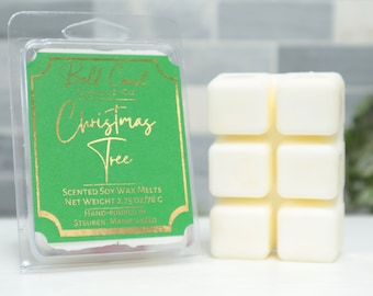 Christmas Tree Scented Soy Wax Melts, Fall / Holiday / Christmas Scented Wax Tarts