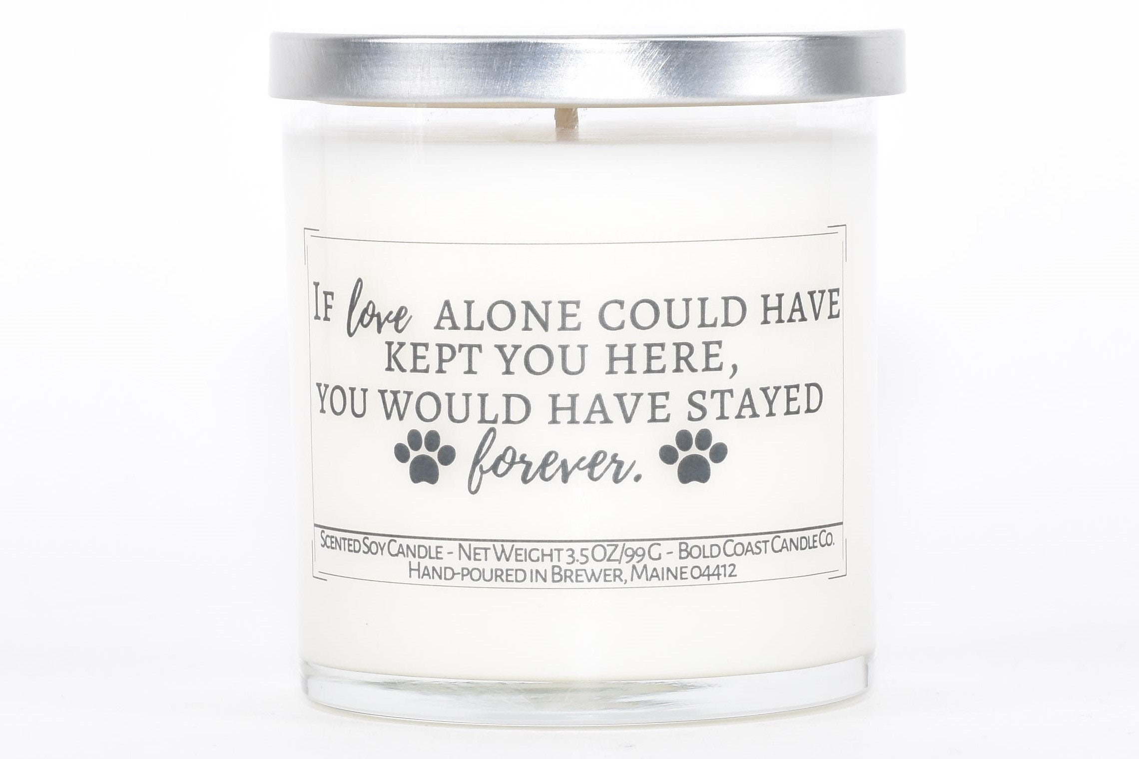 dog memorial candle