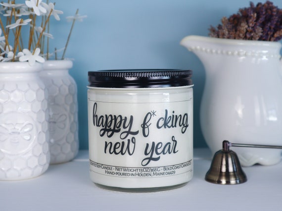 Happy Fcking New Year Candle Funny New Years Gift Idea - Etsy Happy Fcking New Year Candle Funny New Years Gift Idea - Etsy