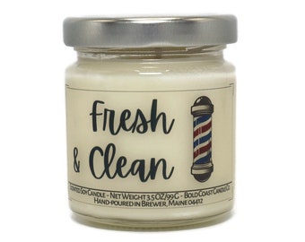 Fresh & Clean Scented Soy Candle 3.5oz Size - CLEARANCE - Discontinued Candle Scent