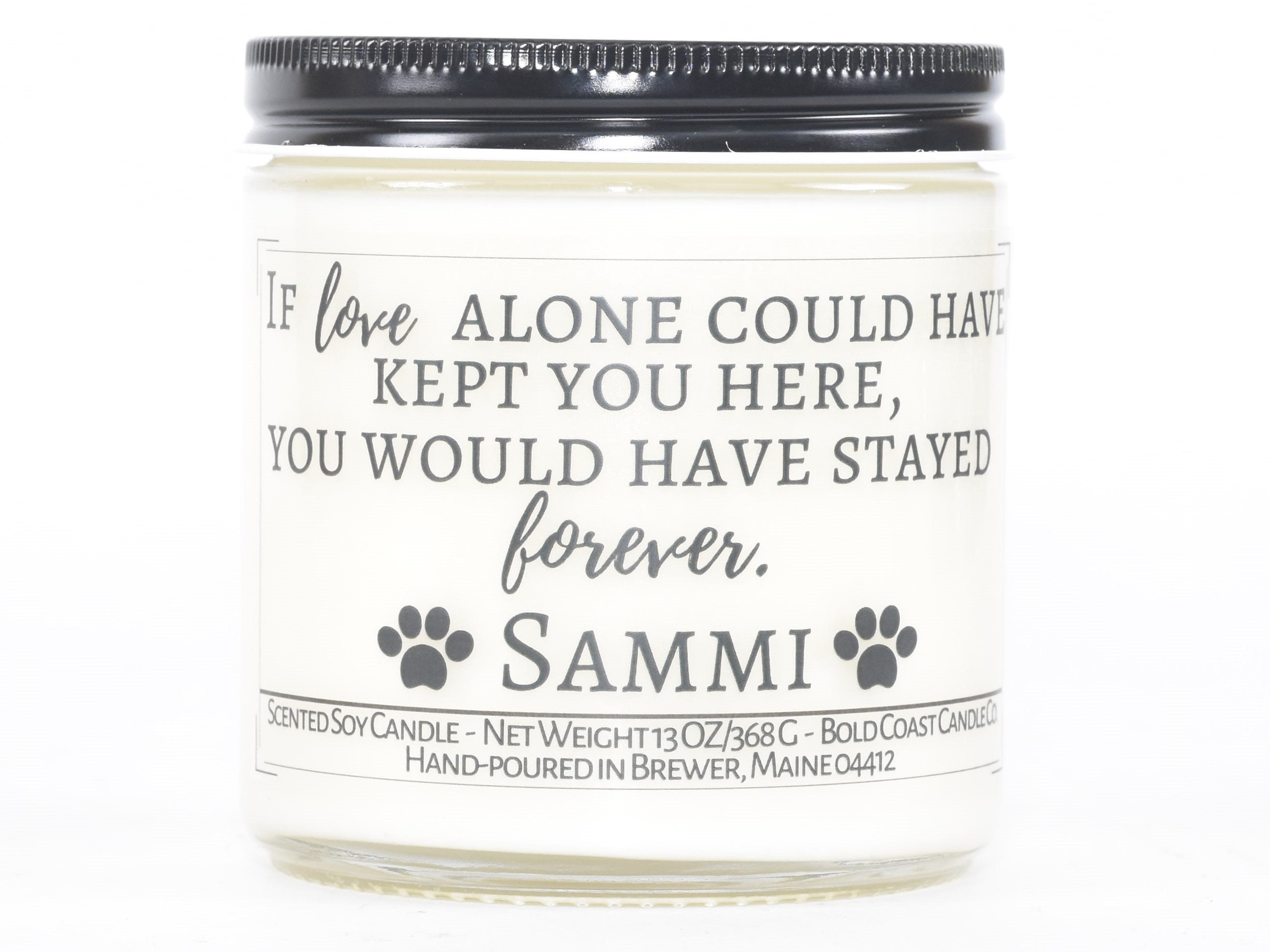 dog memorial candle