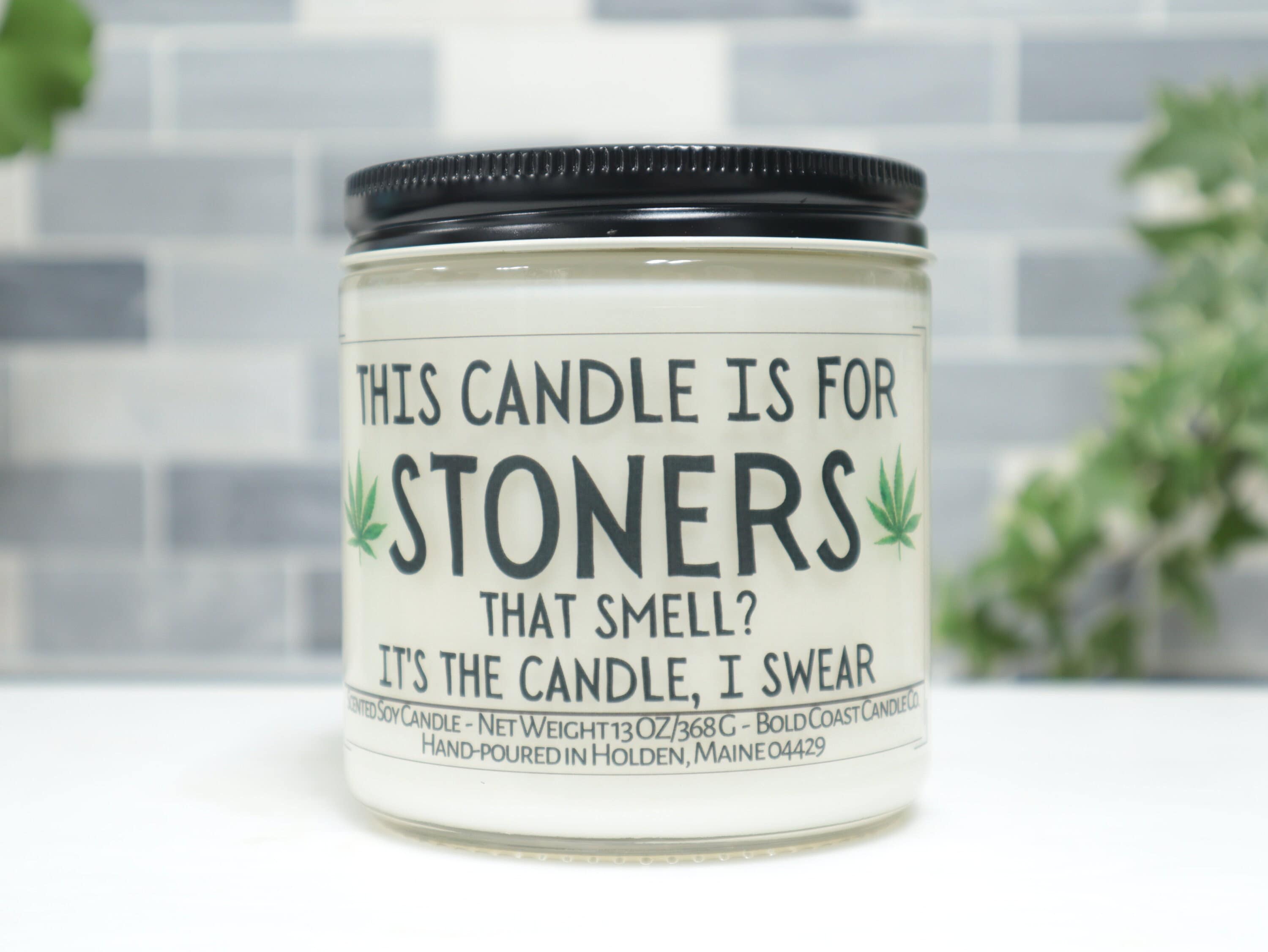  Cannabis Candle Scent ~ Marijuana Weed 4:20 Premium Soy Wax  Candle (12oz Glass Jar) : Home & Kitchen