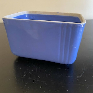 Vintage ~ Westinghouse Art Deco Blue Refrigerator Dish by Hall China Co.