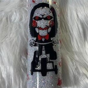 Saw, Billy, Jigsaw, Horror Movie, Halloween Tumbler, Wine Tumbler