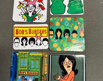 Bob's Burgers Fridge Magnets, Belcher Family, TV Show Gift