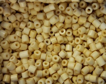 B6 Vintage Tribal Chinese Hand Carved Cattle Bone RoundBall Beads Lot x8 ct