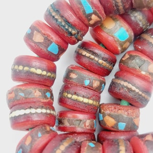 Vintage Tibetan Yak Bone Mala Prayer Beads