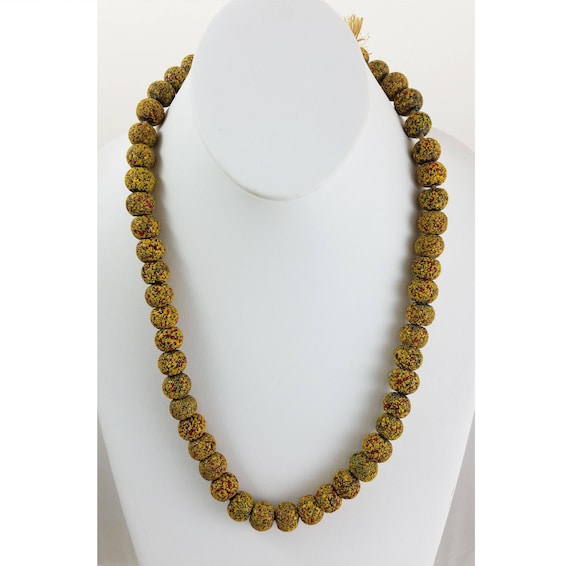 Antique Venetian Confetti African Tribal Trade Bead Necklace