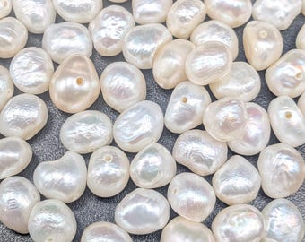 Runde Süßwasser- / Kartoffelperlenperle Lose Perlen Lot von 75 ct. 5 x 6-7mm