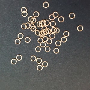 Lot of Gold Filled 3mm Closed Jump Rings Lots of 50+
