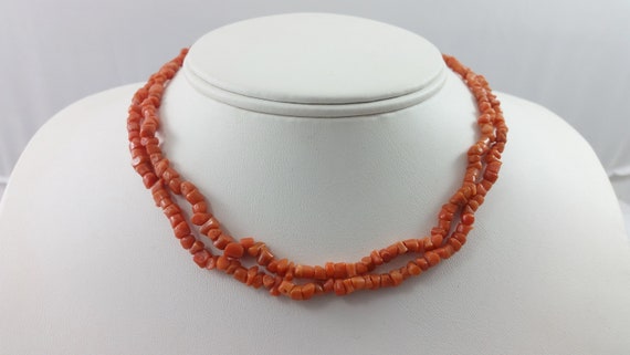 Vintage Delicate Genuine Natural Coral Bead Child… - image 1