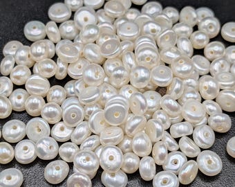 Süßwasserperlen Scheibenperlen 2 mm x 4 mm Lose Perlen - FW8