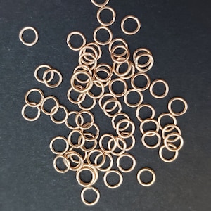 Lot of Gold Filled 4mm Closed Jump Rings Lots of 60+