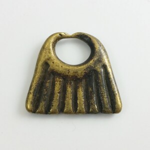 Vintage Tribal African Bronze Ring / Necklace Pendant #3 - Antique Africa Jewelry -