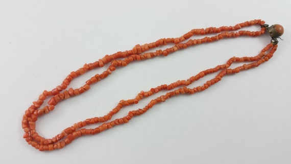 Vintage Delicate Genuine Natural Coral Bead Child… - image 3