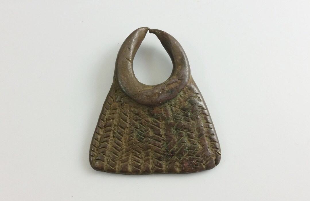 Vintage Tribal African Bronze Ring / Necklace Pendant 5 Antique Africa