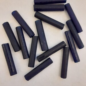 Lot of Antique 1900s Czech /Bohemian Loose Bead Lots of Cobalt Blue Opaque Tube Glass Beads - 20 Lots of 15 - Vintage Bohemia Beads. LTB - 1