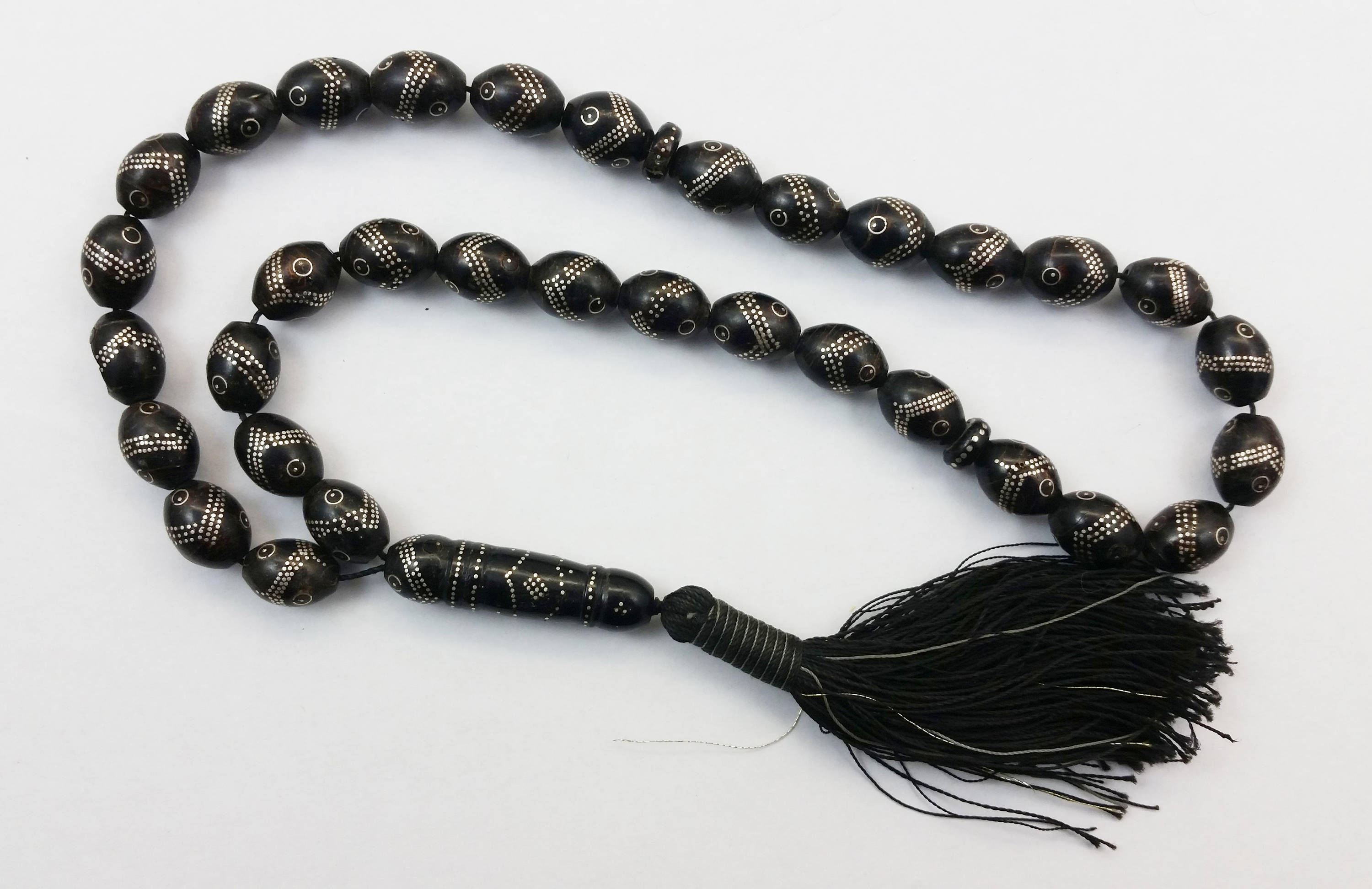 Authentic Antique Black Coral Islamic Prayer Beads Necklace | Etsy