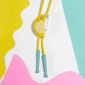 Pretty In Pink ANDIE Bolo Tie Necklace