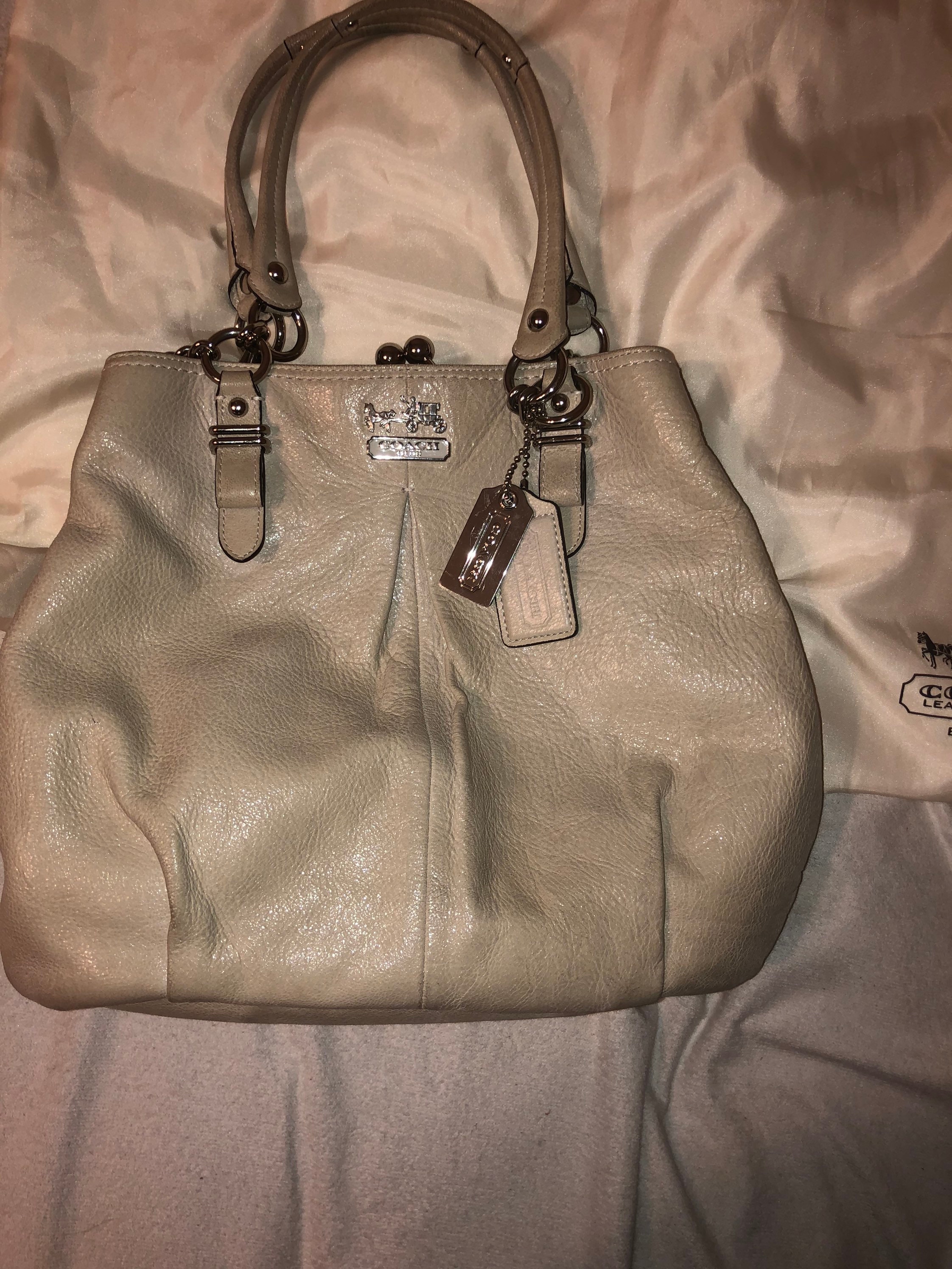 Gorgeous Unique and Rare. Coach Madison Framed Carryall. Double 