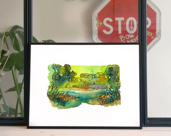 Illustration 'River jungle' / Poster 11.8’’ x 15.7’’