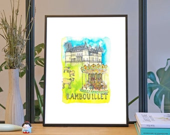 Illustration 'Nantes city' / Poster 11.8’’ x 15.7’’