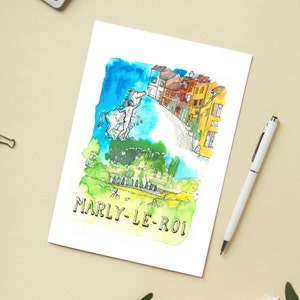 Carte 'Marly-le-Roi, France' / Carte postale A6 10x15