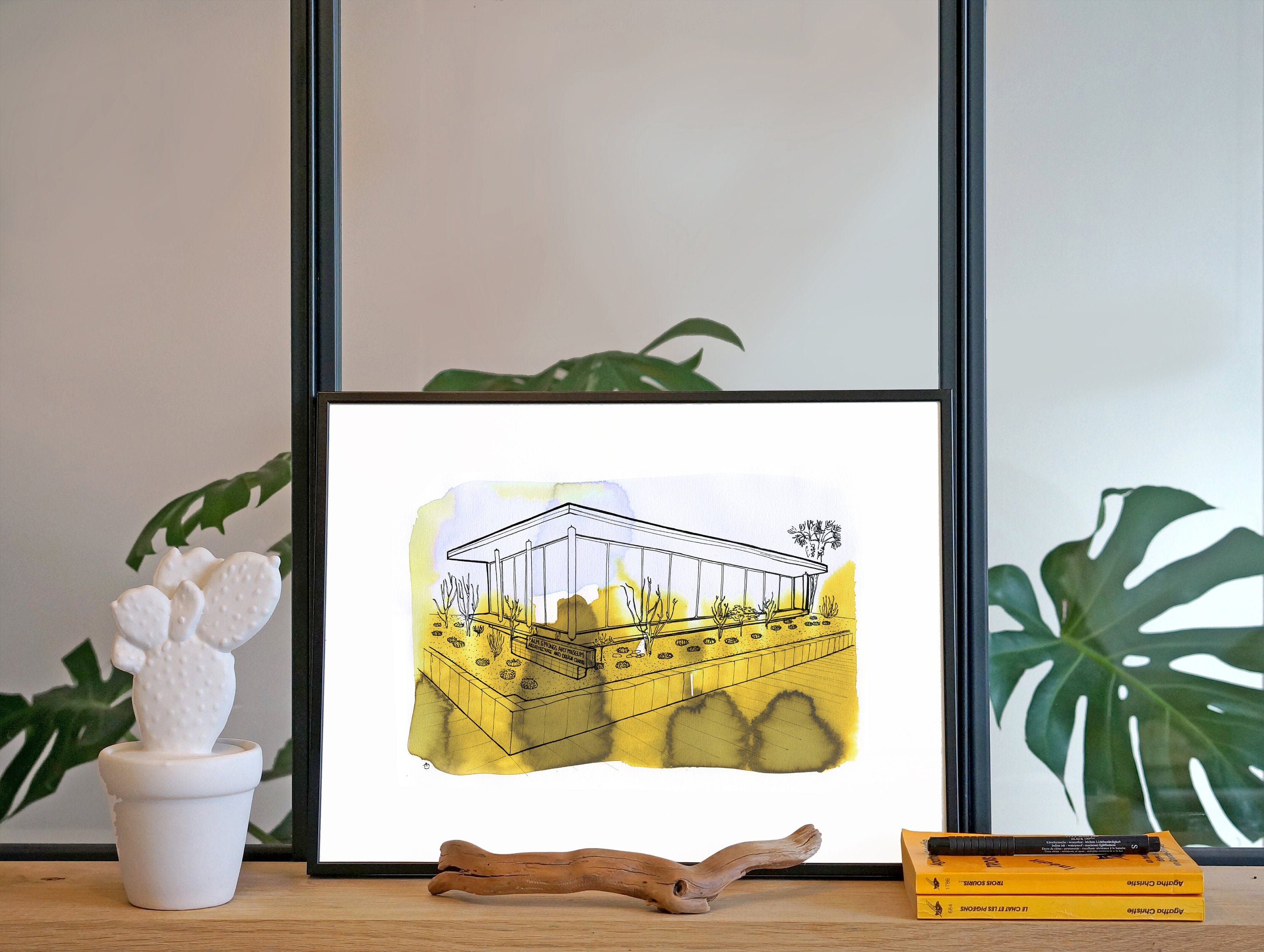 Illustration Museum d'art, Palm Springs'/Affiche 30x40