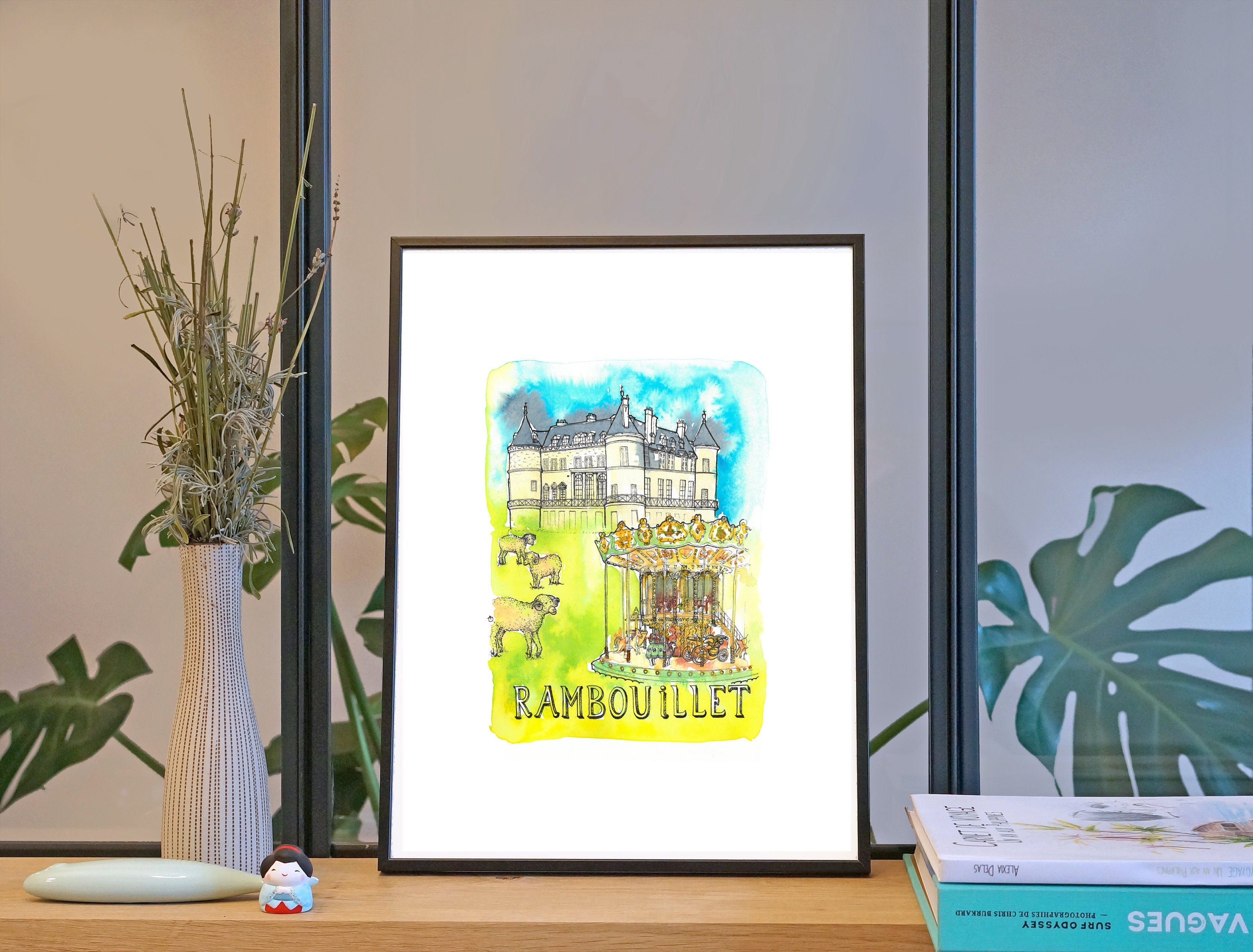 Illustration Rambouillet'/Affiche 30x40