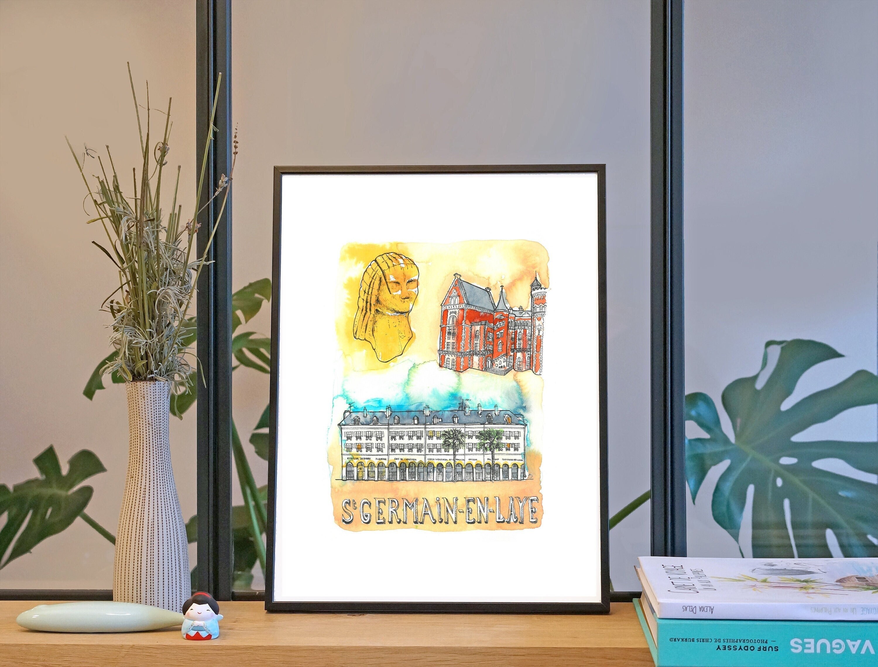 Illustration Saint-Germain-En-Laye'/Affiche 30x40