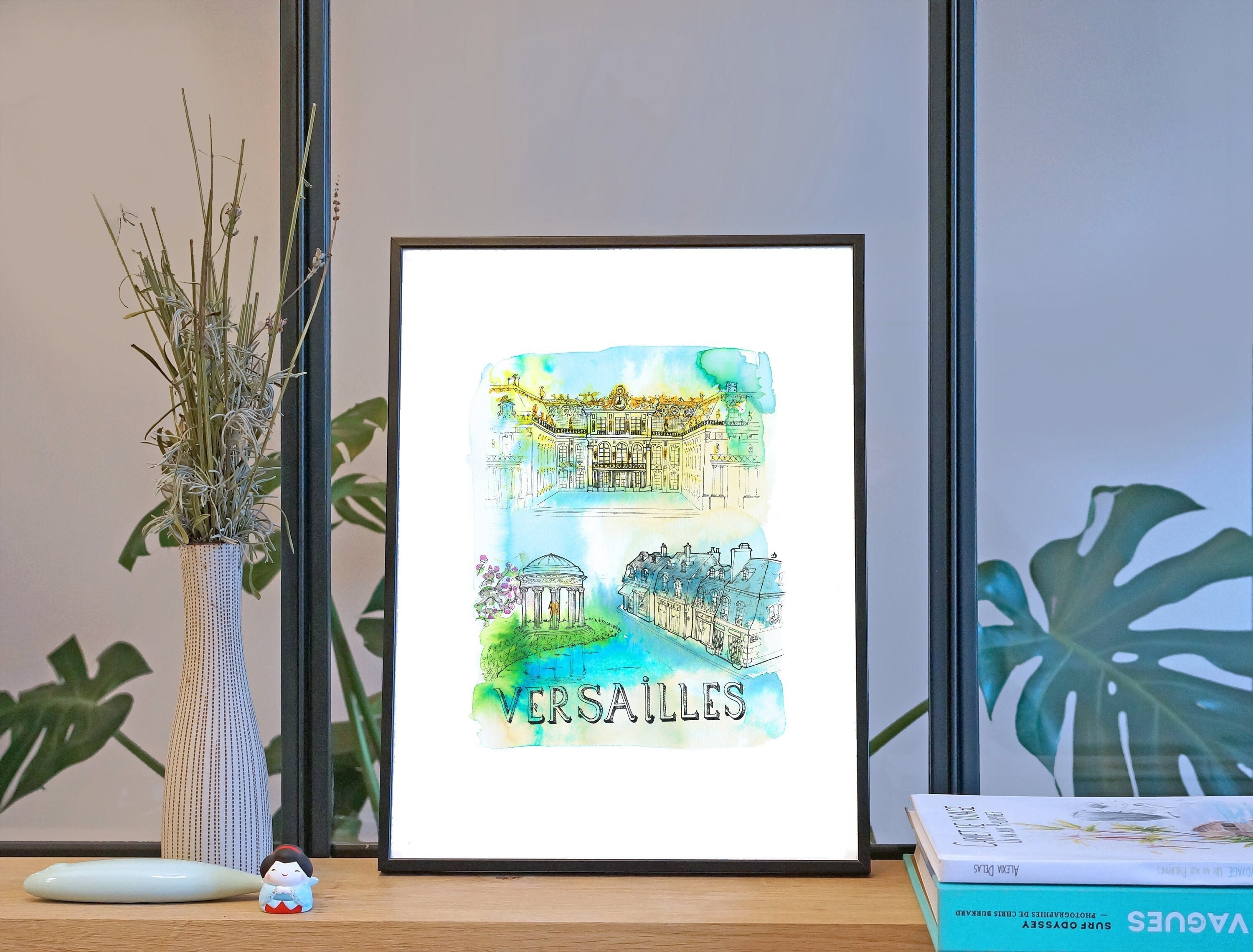 Illustration Versailles'/Affiche 30x40