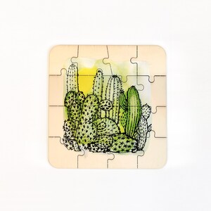 Wood Puzzle 'Cactus' image 2