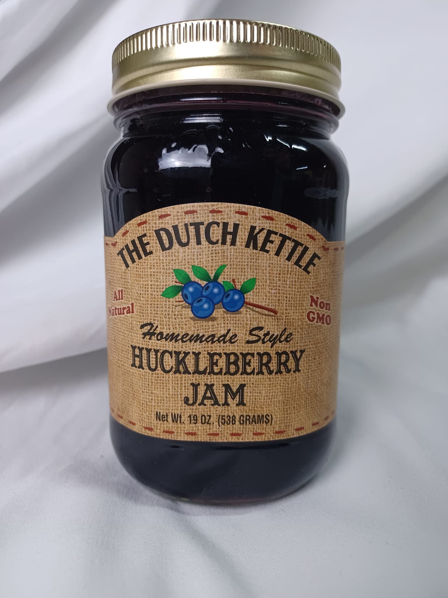 Dutch Kettle Huckleberry Jam Preservative Free Amish Made Etsy