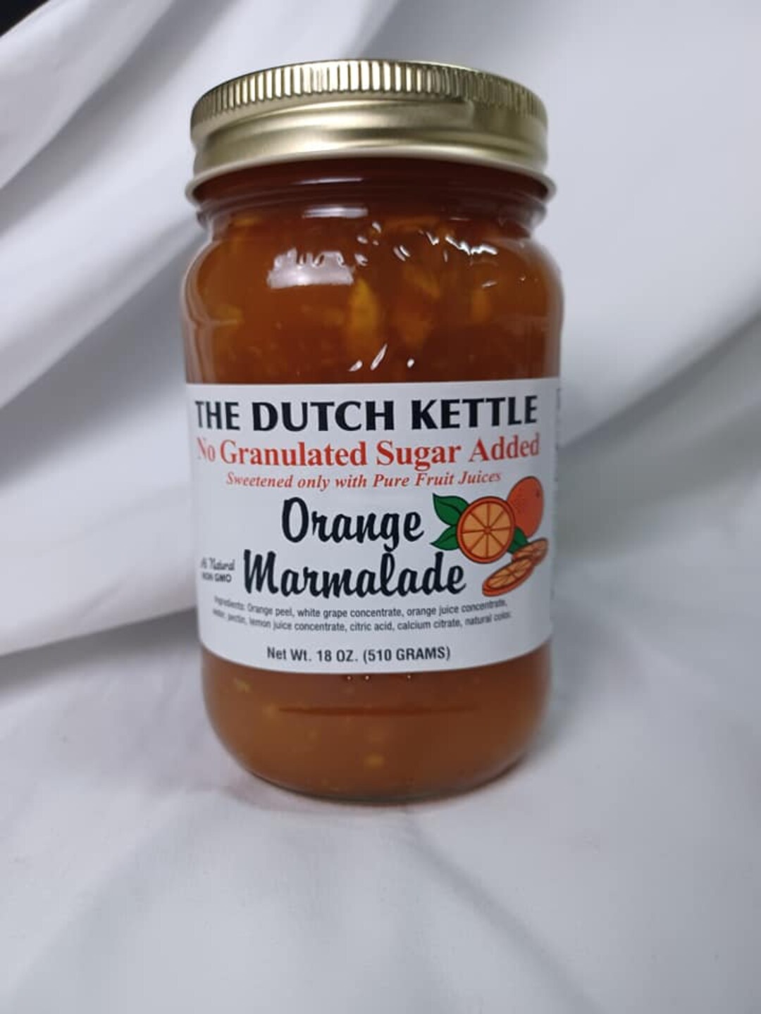 Dutch Kettle Sugar Free Orange Marmalade No Added Sugar Amish Made All