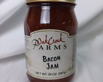 Oak Creek Bacon Jam | Preservative Free | Amish Made  | All Natural Ingredients |19 oz