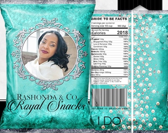Novia & Co Chip Bolsas - Ducha Nupcial - Favores de boda - Bachelorette - Bolsas de chip personalizado - Custom Favor Bags - Digital