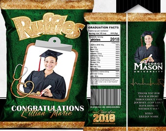 Bolsas de chips de graduación de enfermería - Enfermera - RN - Grad - Bolsas de papas fritas personalizadas - Bolsas de favor personalizadas - Digital - Imprimible - Papas fritas - Favores de fiesta - 2018