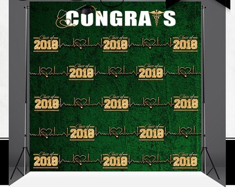 Custom Nurse Graduation Backdrop – Photo Booth Banner