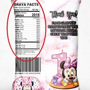 Nurse Nutritional Facts Label - Custom Label - Chip Bag - Water Bottle Label - Candy Label - Printable - Label - Party Favor - Custom Favors image 3