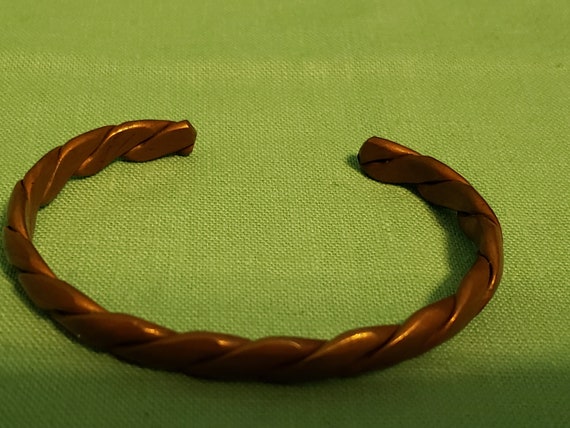 Vintage Copper Cuff Bracelets - Two Bracelets - image 5