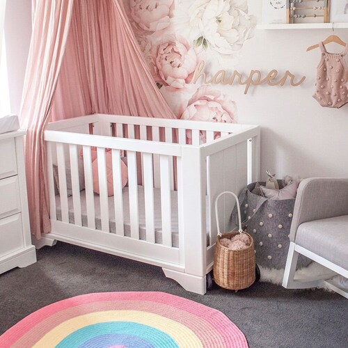 Crochet rug 150cm Nursery baby room girls decor 