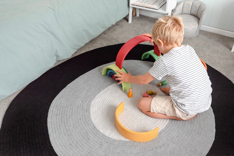 Jungen Teppiche Runde Kindergarten Teppich perfekt für Baby | Etsy