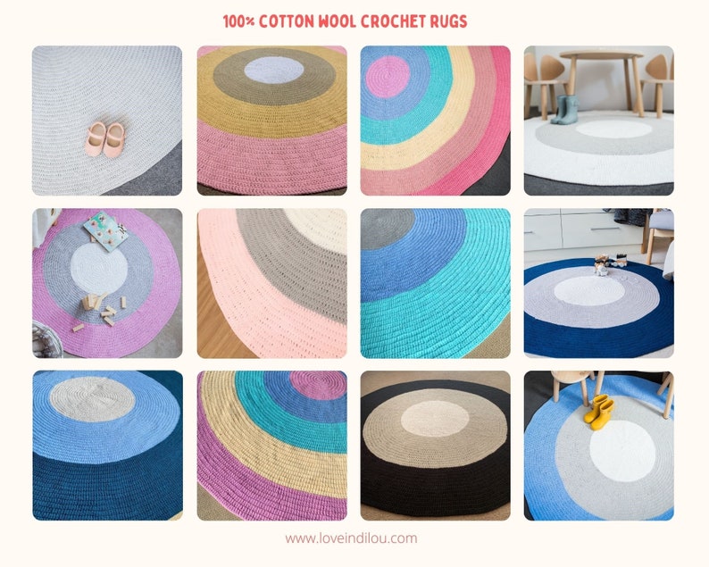 Round Rug blush nursery perfect for a baby girl nursery Etsy