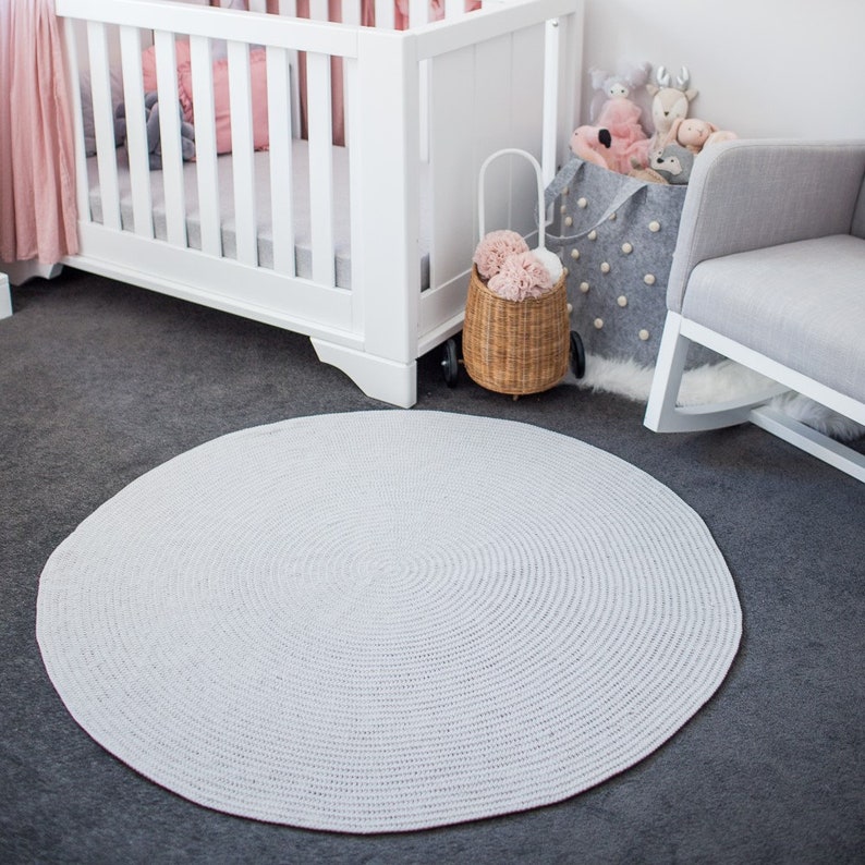 Light Grey Rug Beautifully Thick and Soft Round Floor Rug Etsy Australia