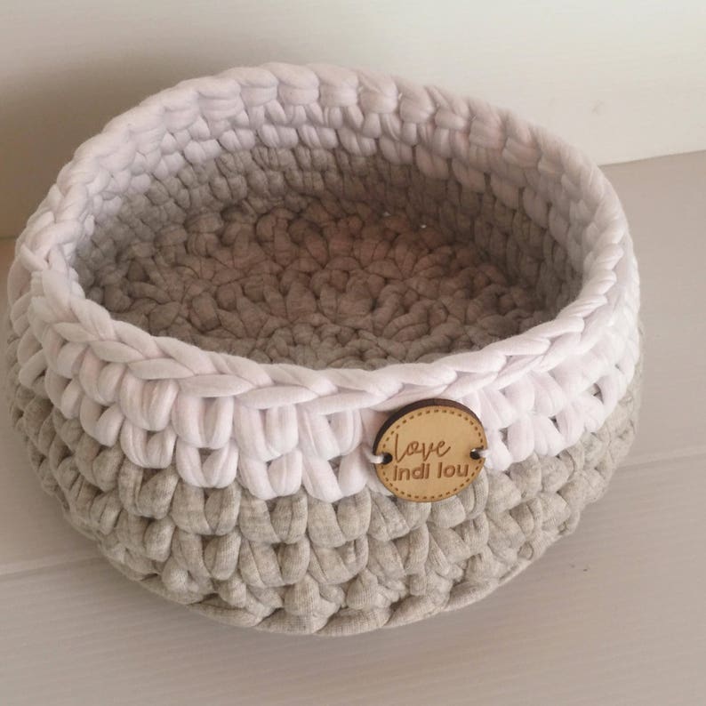 Grey nursery decor Grey and white storage basket this Etsy